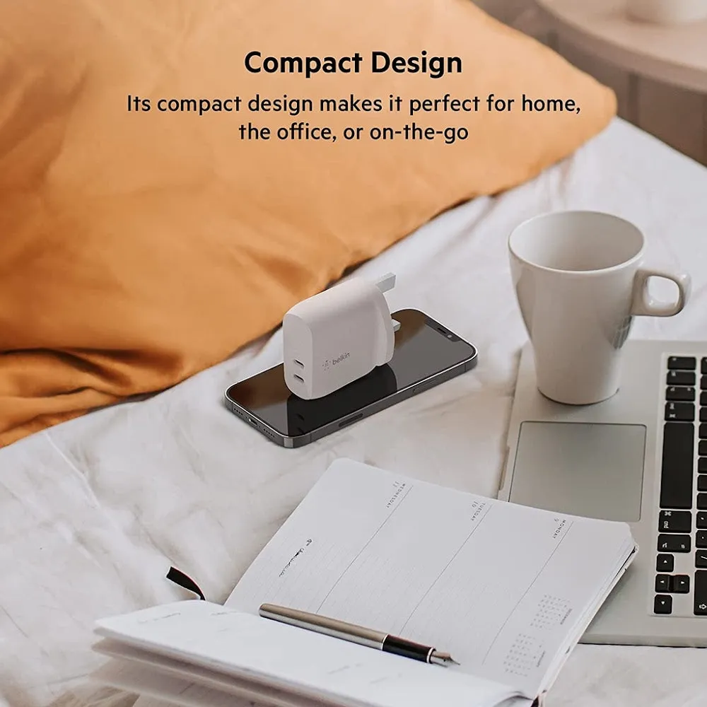 Belkin Dual Usb-C Pd Wall Charger 40W