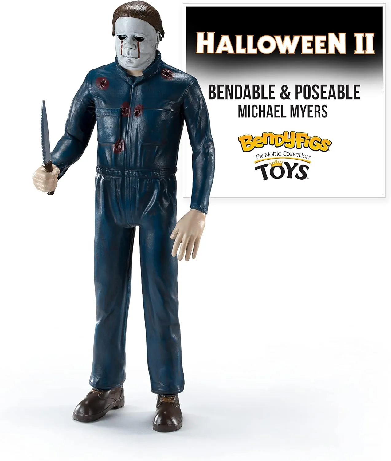 BendyFigs The Noble Collection Halloween II Michael Myers