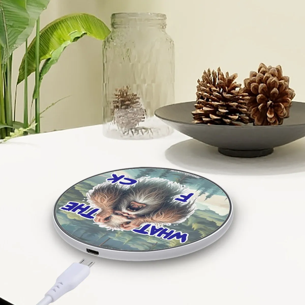 Bigfoot, Sasquatch "WTF", Wireless Charger