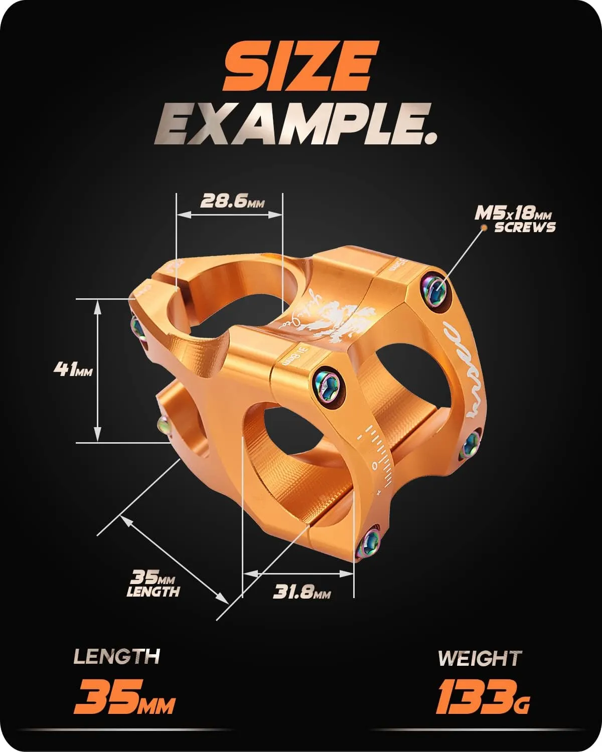 Bike Stem 35mm Short MTB Handlebars Riser Ultra-Light CNC Aluminum Alloy 31.8 * 28.6mm for Mountain Bike Enduro Trail AM XC FR DH Bicycle Parts