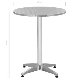 Bistro Table Outdoor Side Table Garden Porch Deck Furniture Aluminum