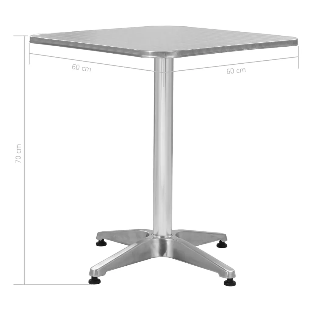Bistro Table Outdoor Side Table Garden Porch Deck Furniture Aluminum