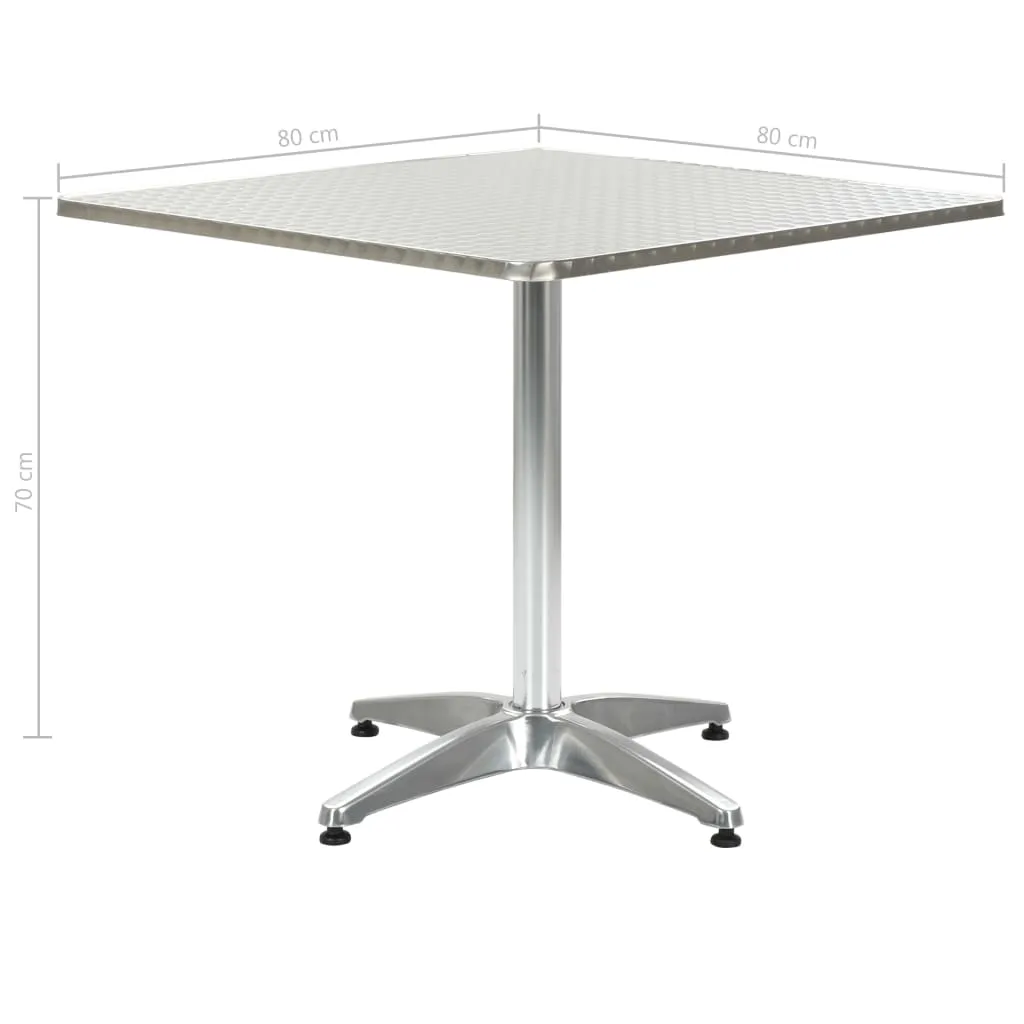 Bistro Table Outdoor Side Table Garden Porch Deck Furniture Aluminum
