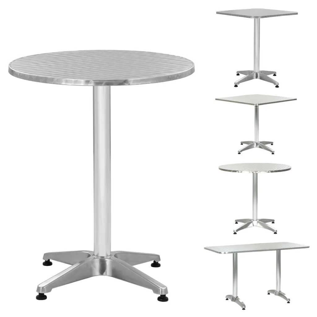 Bistro Table Outdoor Side Table Garden Porch Deck Furniture Aluminum