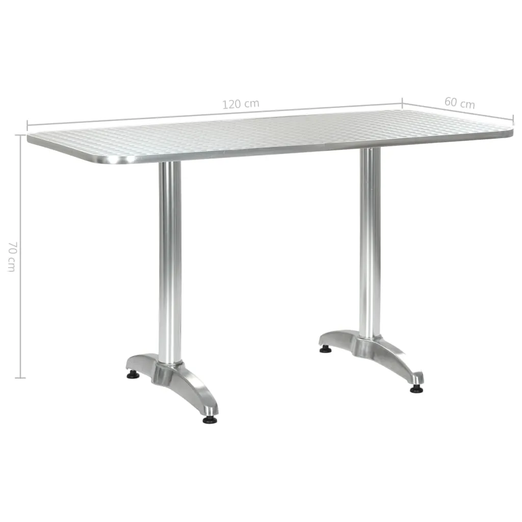 Bistro Table Outdoor Side Table Garden Porch Deck Furniture Aluminum
