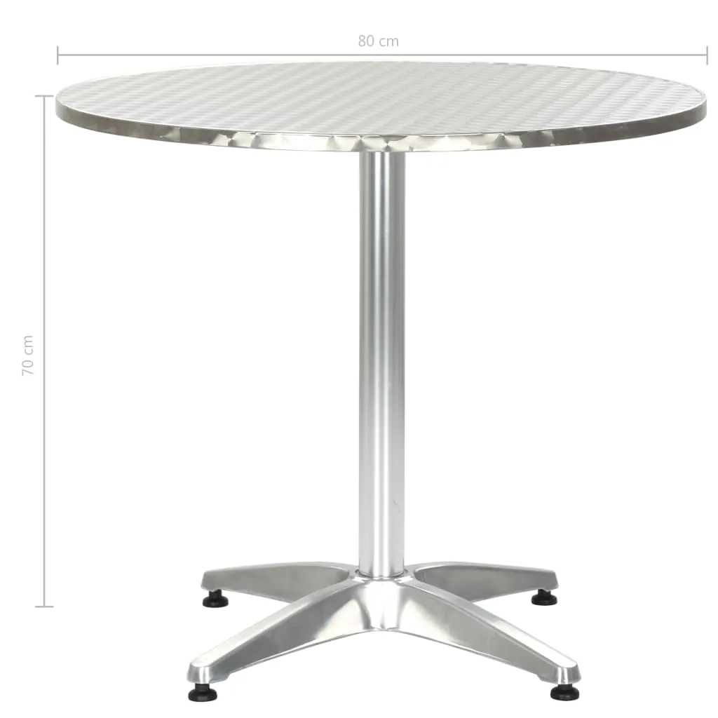 Bistro Table Outdoor Side Table Garden Porch Deck Furniture Aluminum