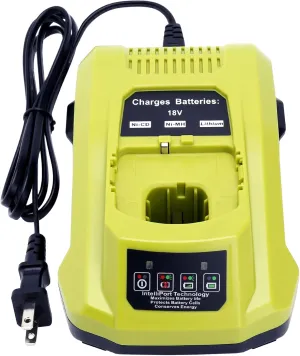 Biswaye P117 Compatible with Ryobi 18V Charger, Compatible with Ryobi 12V-18V One  Lithium NiCad NiMh Battery P102 P108 P189 P197 P103 P105 P107 P190 P191 PBP002 PBP005