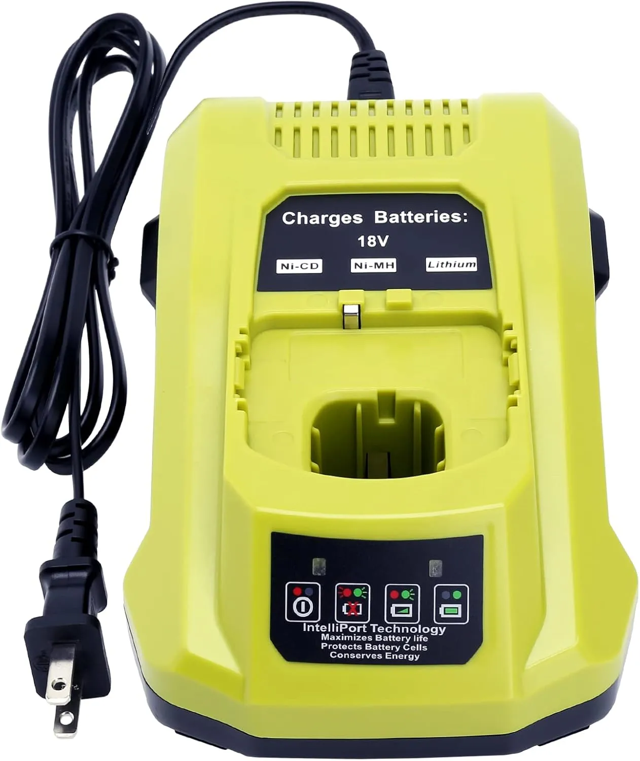 Biswaye P117 Compatible with Ryobi 18V Charger, Compatible with Ryobi 12V-18V One  Lithium NiCad NiMh Battery P102 P108 P189 P197 P103 P105 P107 P190 P191 PBP002 PBP005
