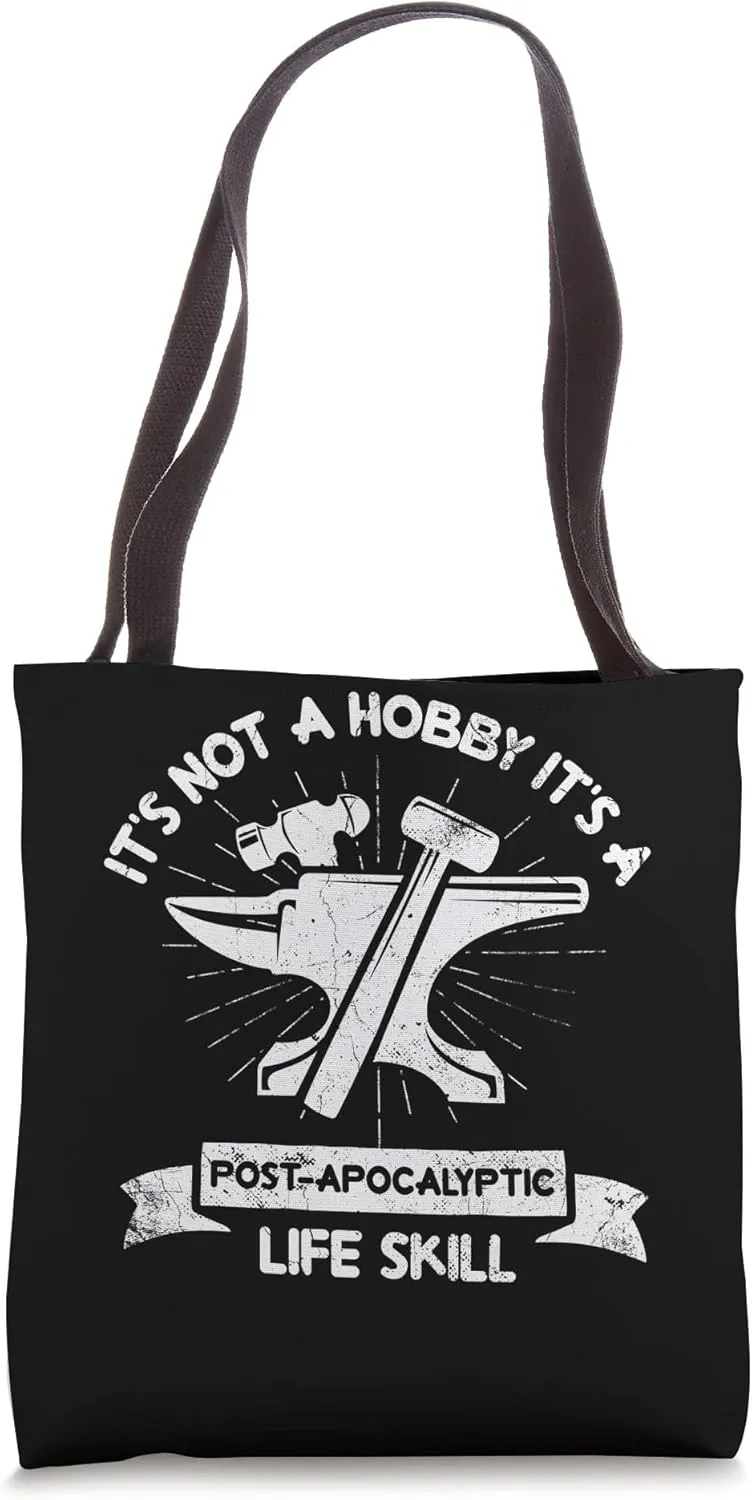 Blacksmith Anvil Artist. Blacksmith Tote Bag