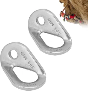 Bolt Hanger, 2PCS Stainless Steel Climbing Hanger Rock Climbing Anchor Caving Anchor Protection Caving Anchor Protection