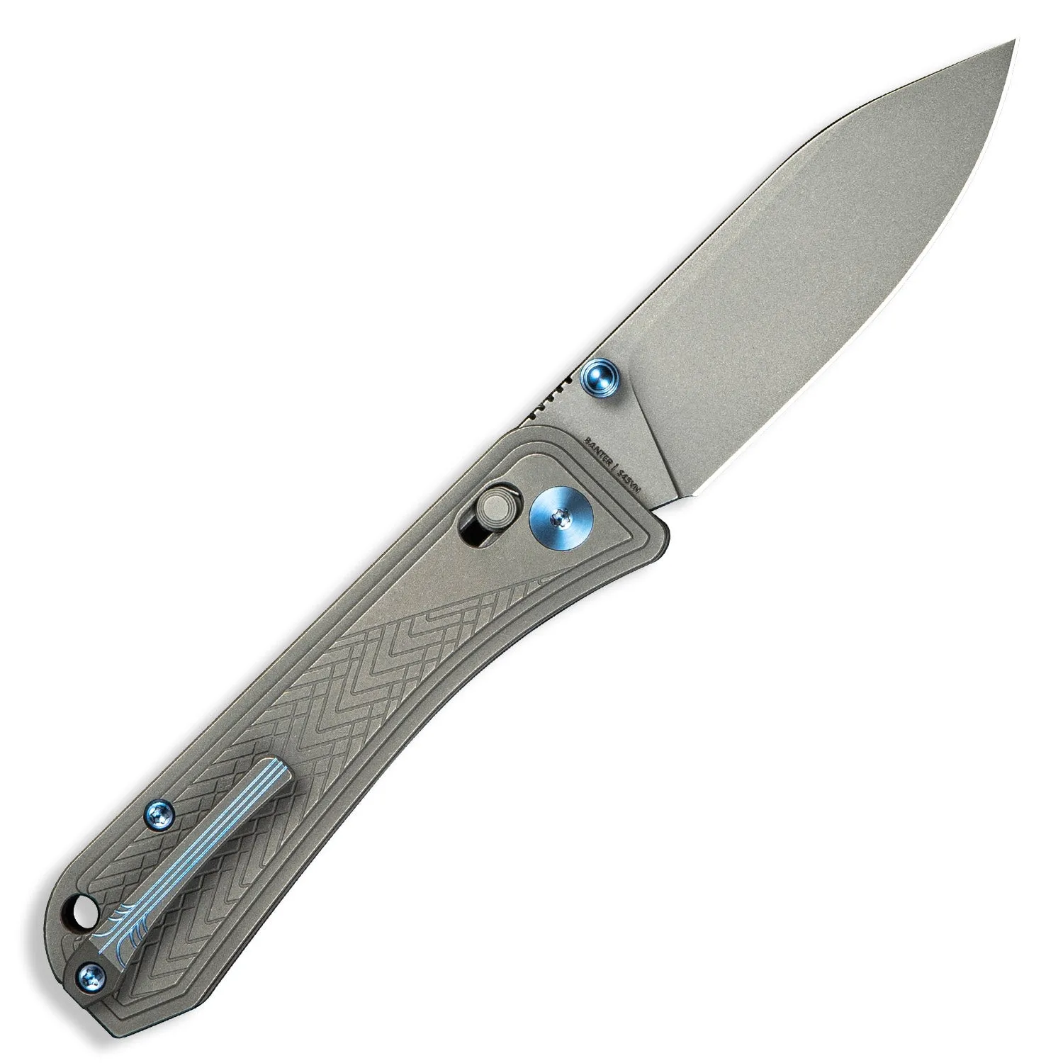 Bougie Banter Pocket Knife - Gray Titanium - S45VN