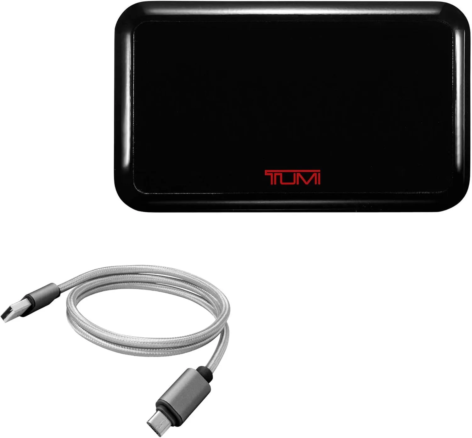 BoxWave Cable Compatible with Tumi Global Locator - Micro USB DuraCable, Braided Micro USB Charging Cable - Space Grey