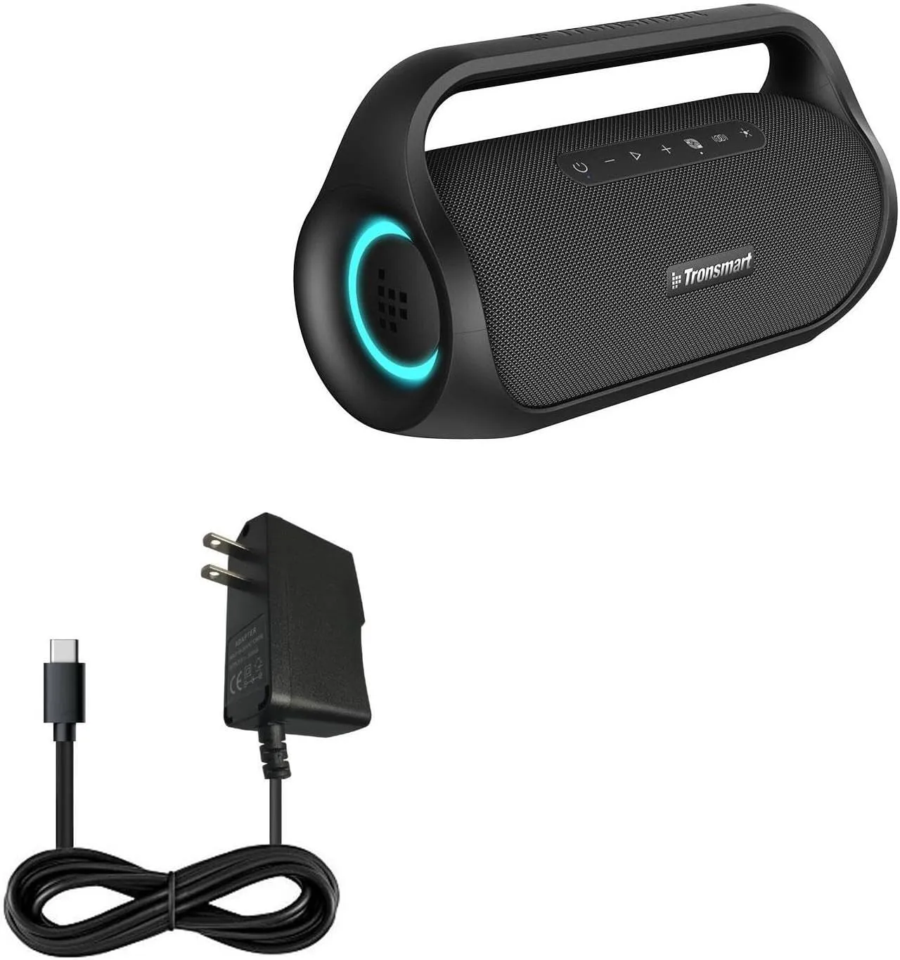 BoxWave Charger Compatible with Tronsmart Bang Mini Portable Party Speaker - Wall Charger Direct (15W), Rapid Charge Your Device with Built-in 6ft Cable