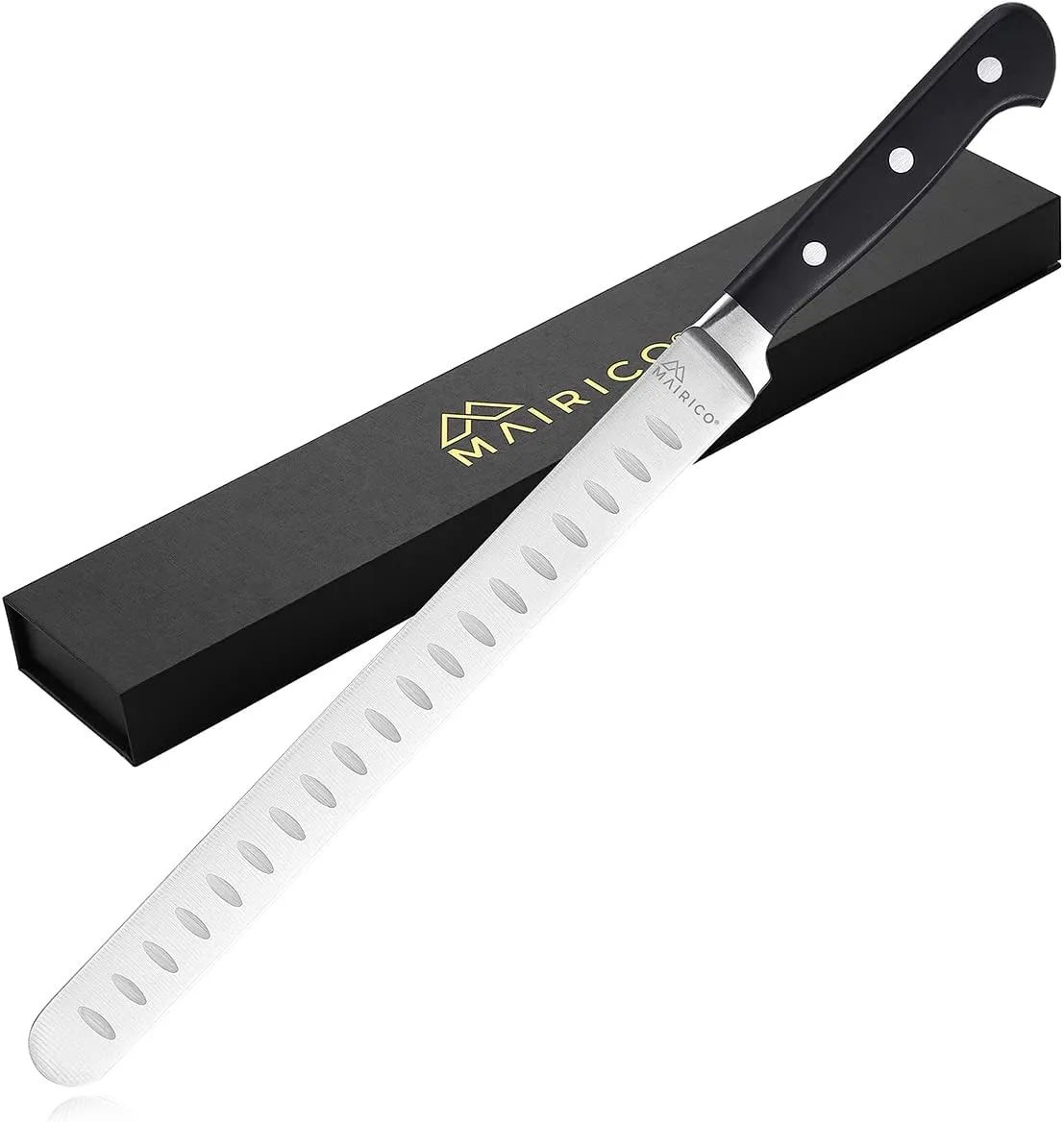 Brisket Slicing Knife - Ultra Sharp Premium 11-inch Stainless Steel Carving Knife for Slicing Roasts, Meats, Fruits and Vegetables