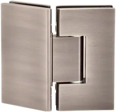 Brixwell H-M135GTGA-BP Adjustable Maxum Series Glass to Glass Mount Shower Door Hinge 135 Degree Brushed Pewter