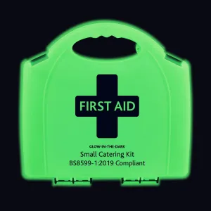 BS8599-1 Small Catering First Aid Kit in Glow In The Dark Aura Box