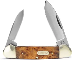 Buck Knives 389 Canoe 2-Blade Folding Pocket Knife with Wood Handle