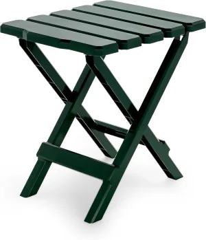 Camco 21031 Small Quick-Folding Adirondack Table, Plastic, Green