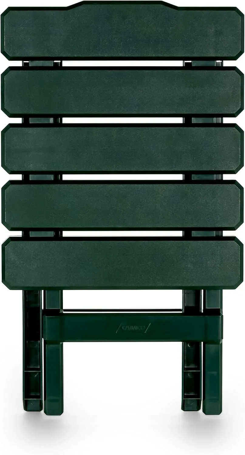 Camco 21031 Small Quick-Folding Adirondack Table, Plastic, Green