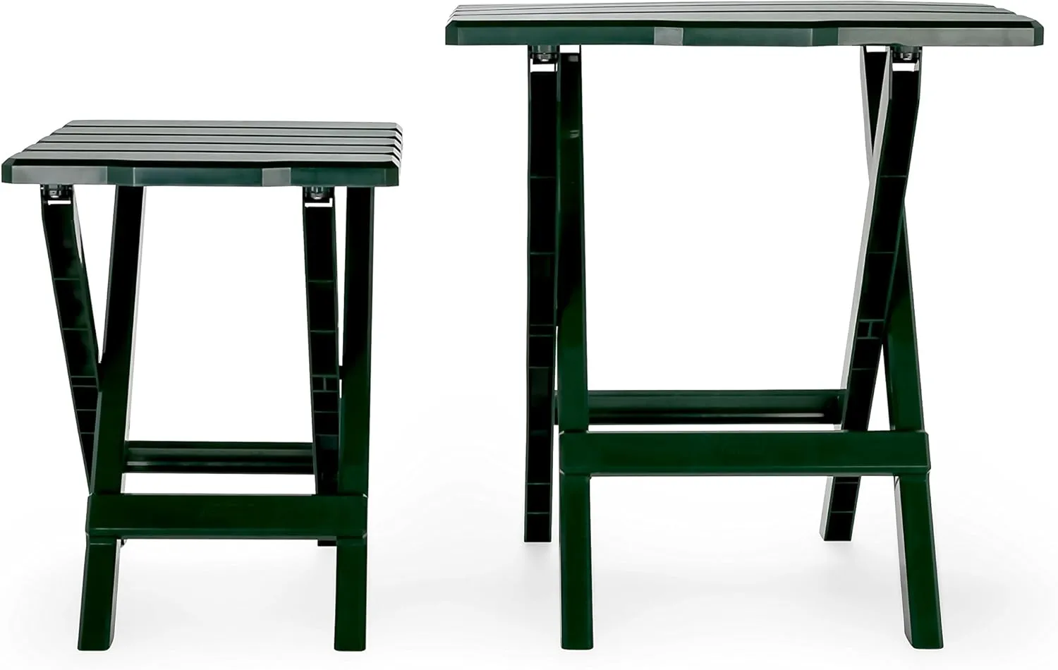 Camco 21031 Small Quick-Folding Adirondack Table, Plastic, Green
