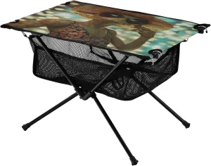 Camping Table Lightweight Portable Folding Table with Mesh Storage Net Galaxy Starry Sky Alien Ideal for Camping Hiking Beach Picnic Travel Backyard