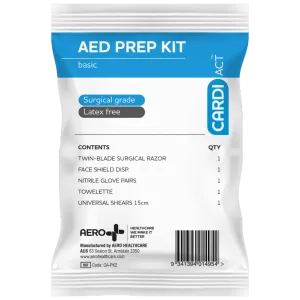 Cardiact AED Basic Prep Kit 12.5 x 20.5cm