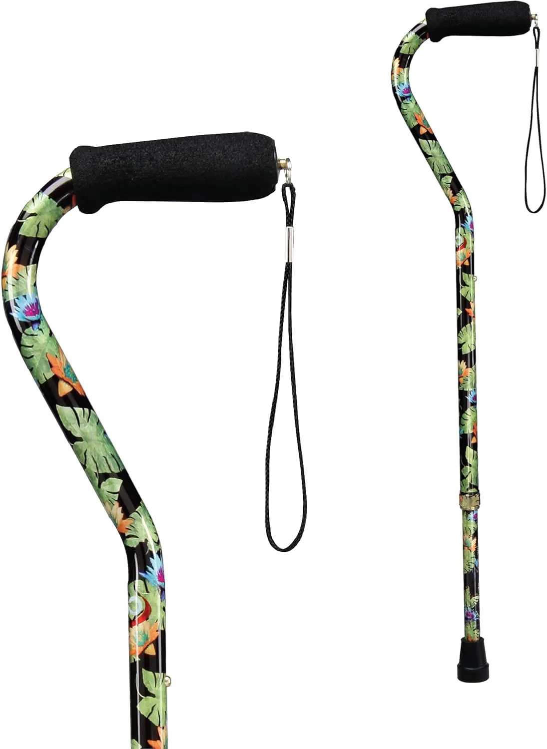 Carex Health Brands Designer Offset Cane, Bahama, 1 Count