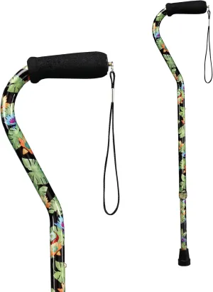 Carex Health Brands Designer Offset Cane, Bahama, 1 Count
