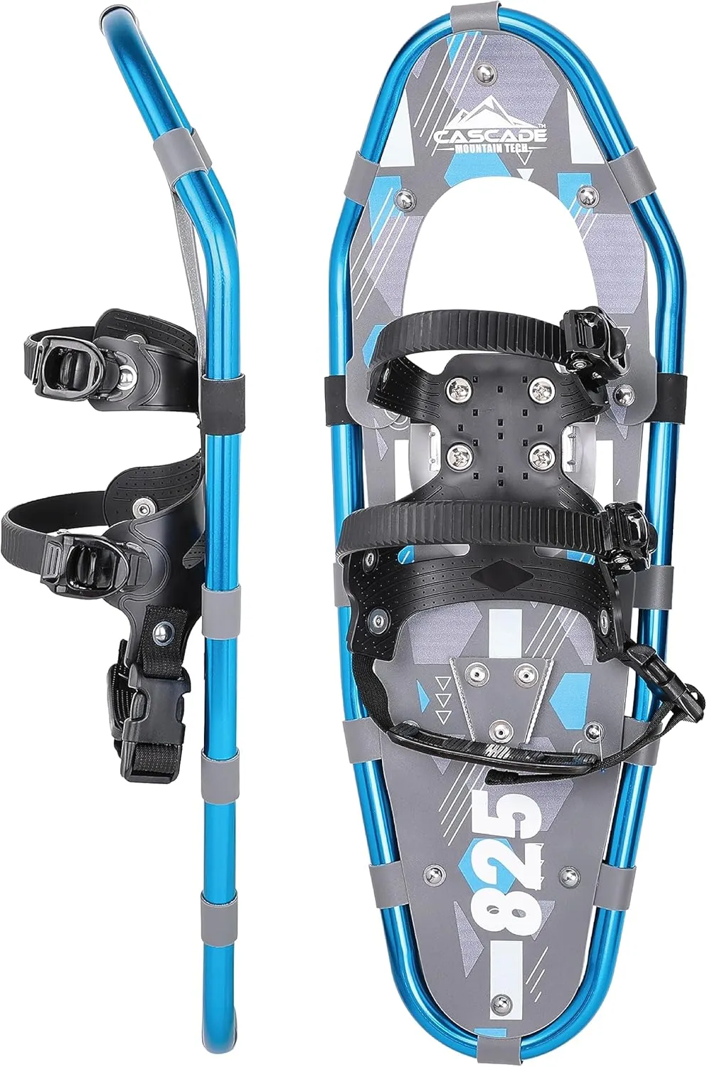 Cascade Mountain Tech Lightweight Aluminum Frame Snowshoe Set