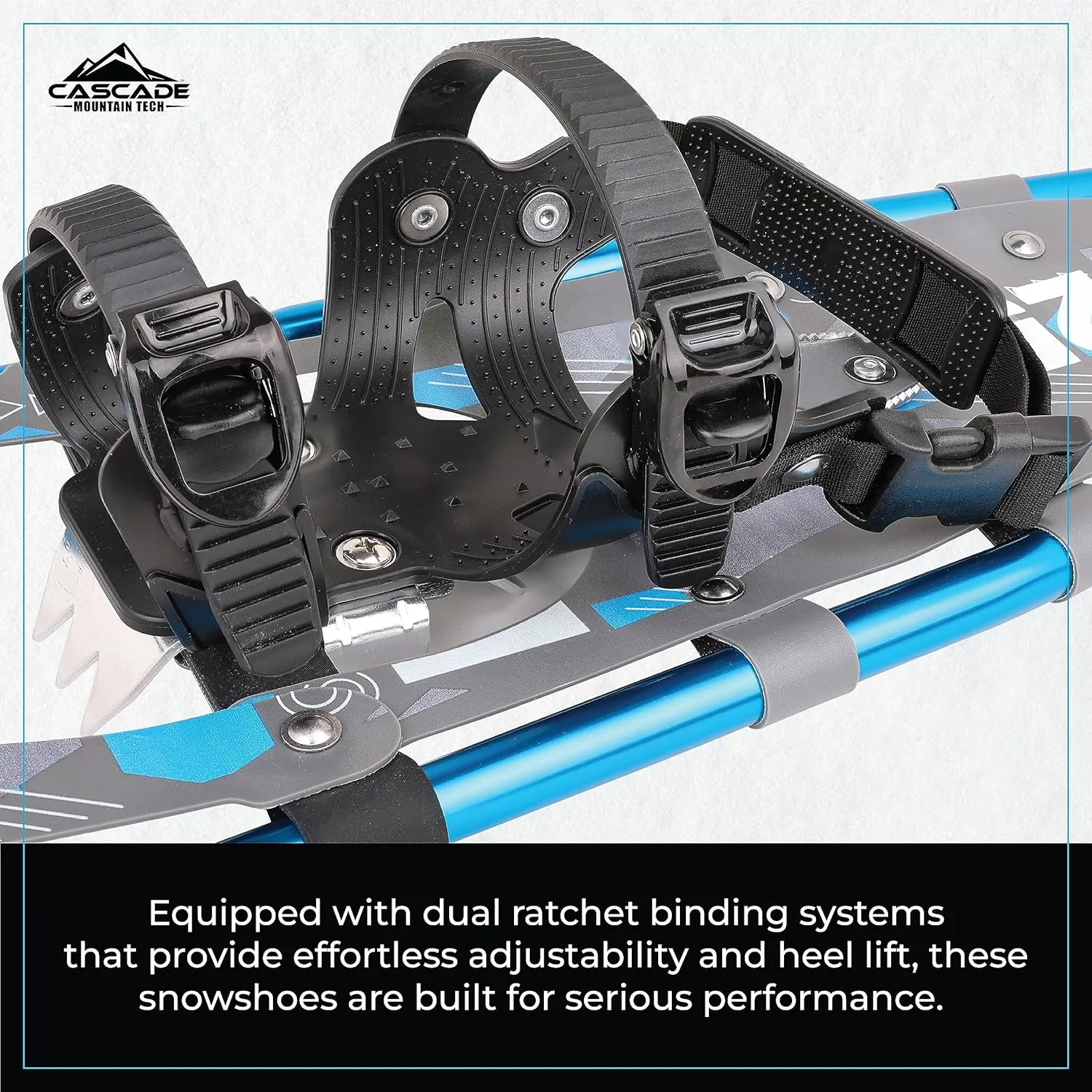 Cascade Mountain Tech Lightweight Aluminum Frame Snowshoe Set