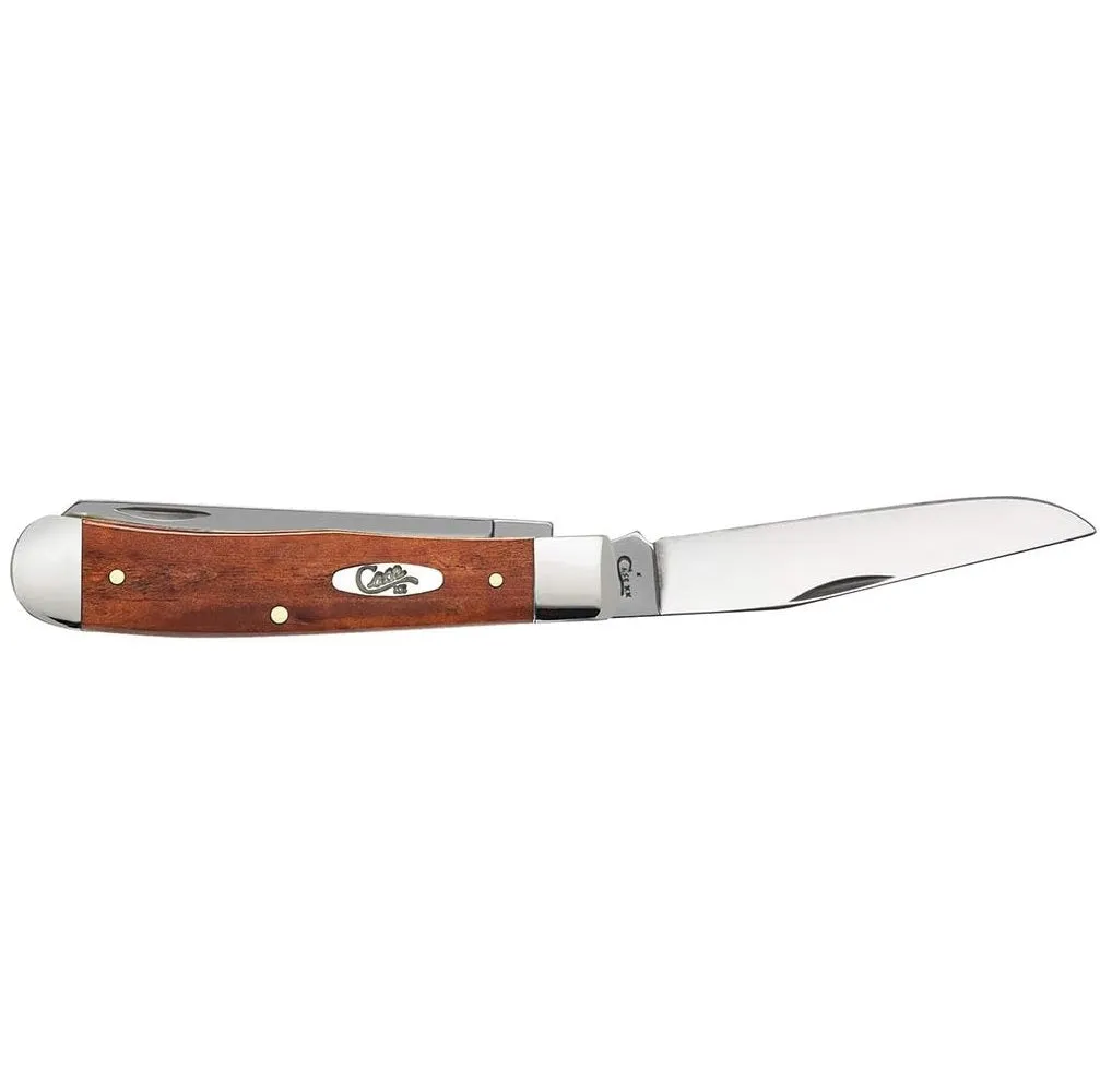 Case Knives Smooth Chestnut Bone Trapper Folding Pocket Knife with Tru-Sharp Stainless Steel
