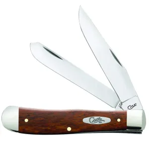 Case Knives Smooth Chestnut Bone Trapper Folding Pocket Knife with Tru-Sharp Stainless Steel