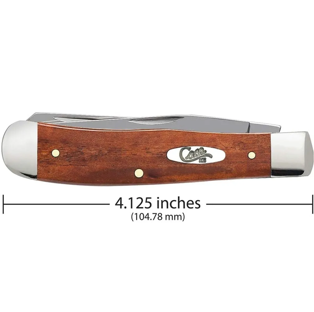 Case Knives Smooth Chestnut Bone Trapper Folding Pocket Knife with Tru-Sharp Stainless Steel