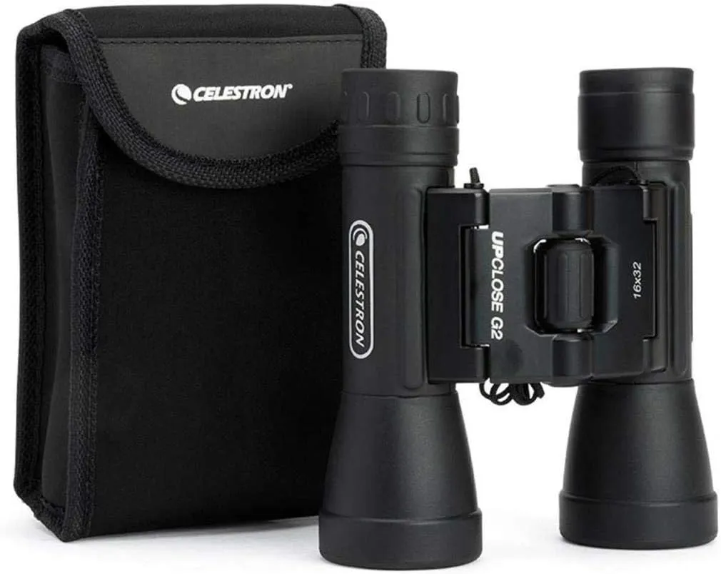Celestron – UpClose G2 16x32 Binocular – Multi-Coated Optics for Bird Watching, Wildlife, Scenery and Hunting – Roof Prism Binocular for Beginners – Includes Soft Carrying Case