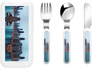 Chicago Flatware 3 Pieces Set For Dinners, Stainless Steel Cutlery, Forks, Dinner Knife, Dinner Spoon