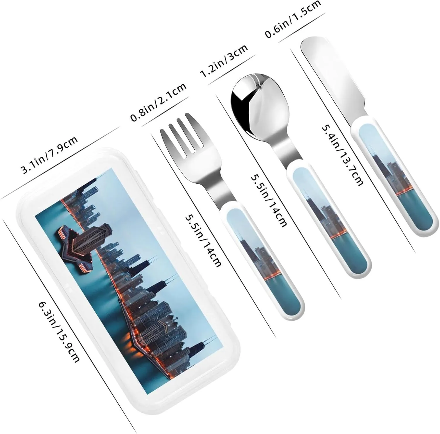 Chicago Flatware 3 Pieces Set For Dinners, Stainless Steel Cutlery, Forks, Dinner Knife, Dinner Spoon