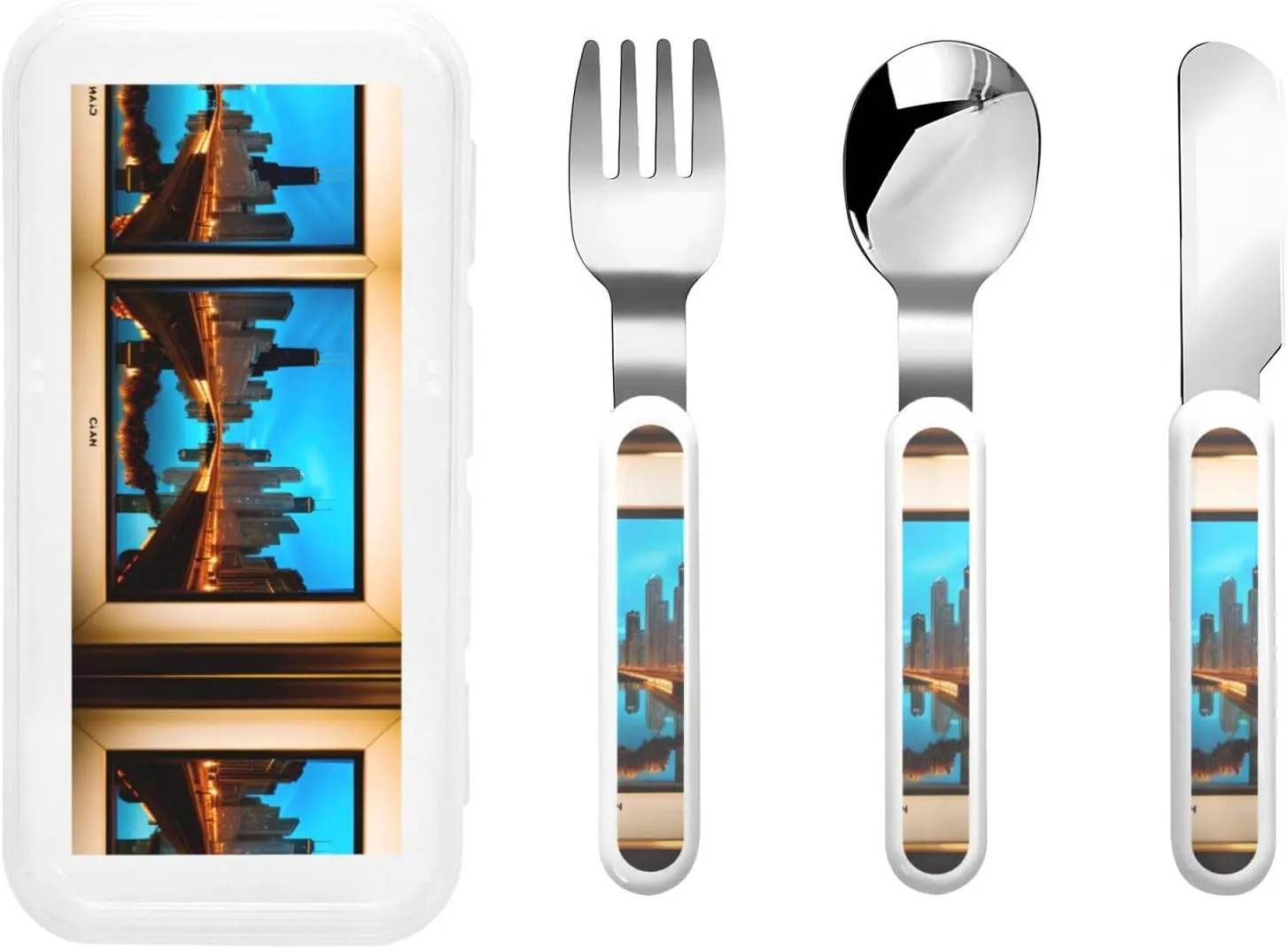 Chicago Reflected Flatware 3 Pieces Set For Dinners, Stainless Steel Cutlery, Forks, Dinner Knife, Dinner Spoon