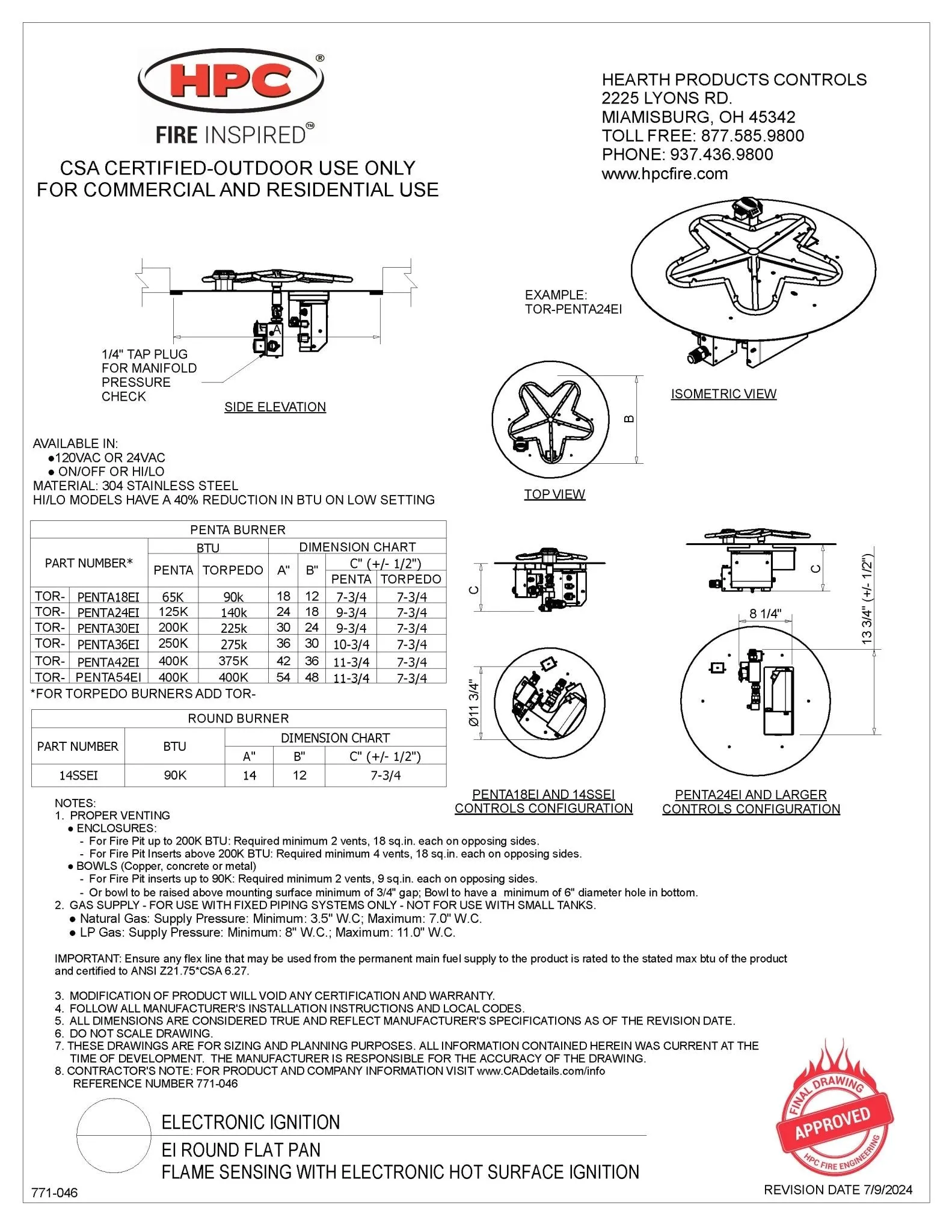 Circa Fire Pit Table TK - Aluminum