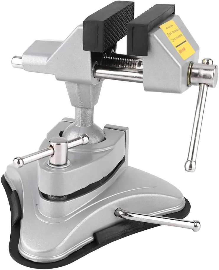 Clamp Vise, Mini Bench Vise 360 Degree Suction Vise 70mm Jaw Width Table Vice Clamp Workbench Vise for Jewelry Making DIY Wood Craft Carving Breads Drilling Bed Tool