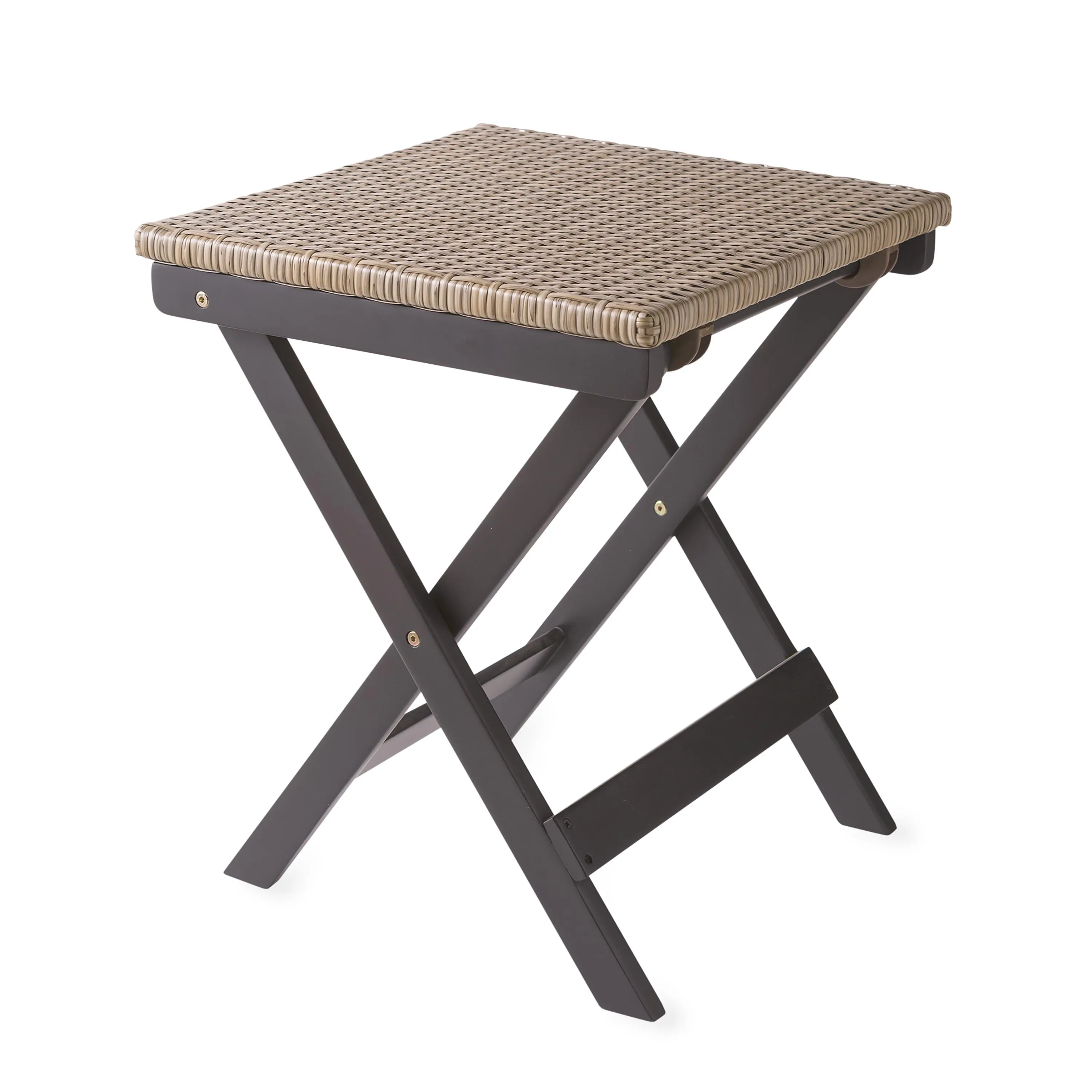 Claytor Folding Eucalyptus Outdoor Side Table