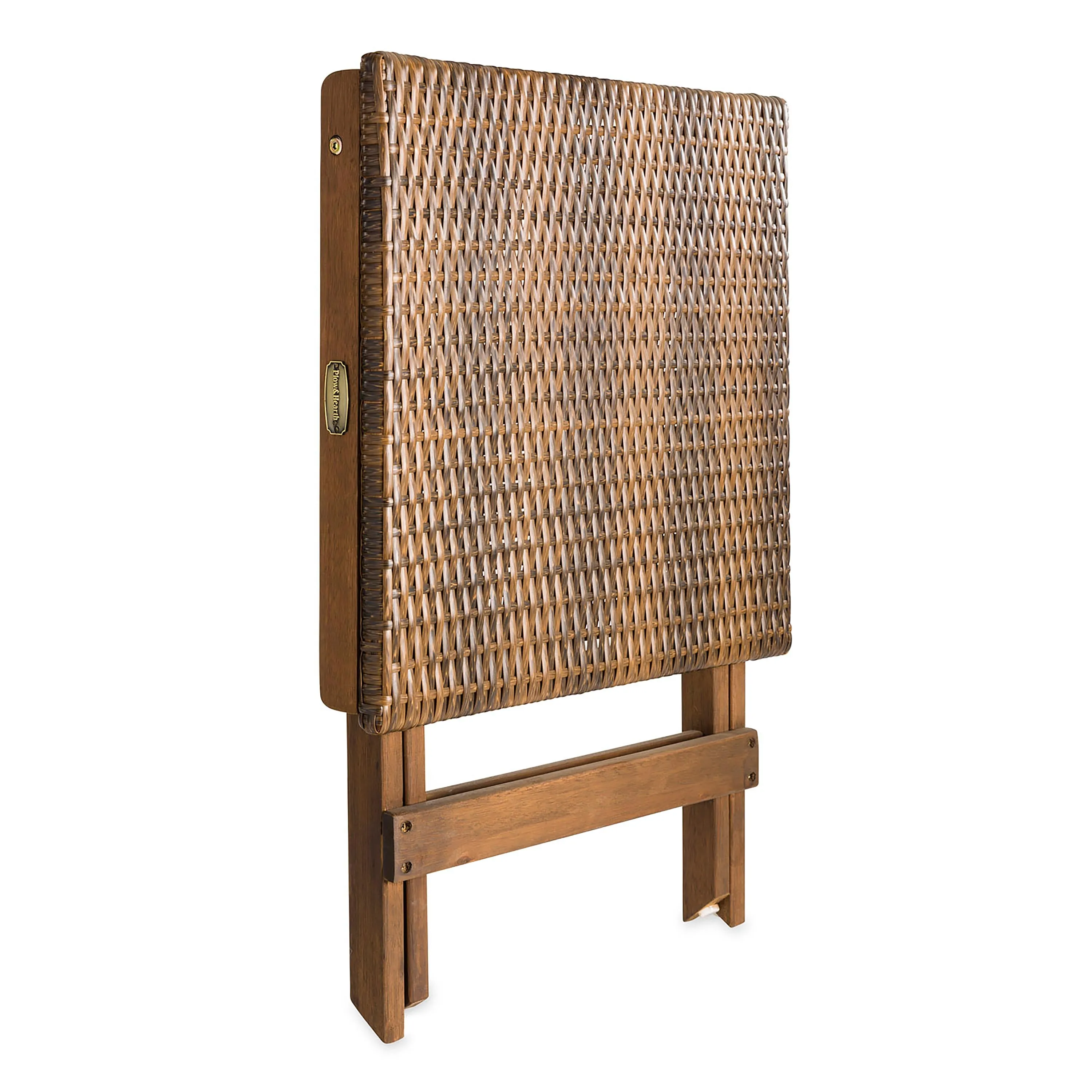 Claytor Folding Eucalyptus Outdoor Side Table