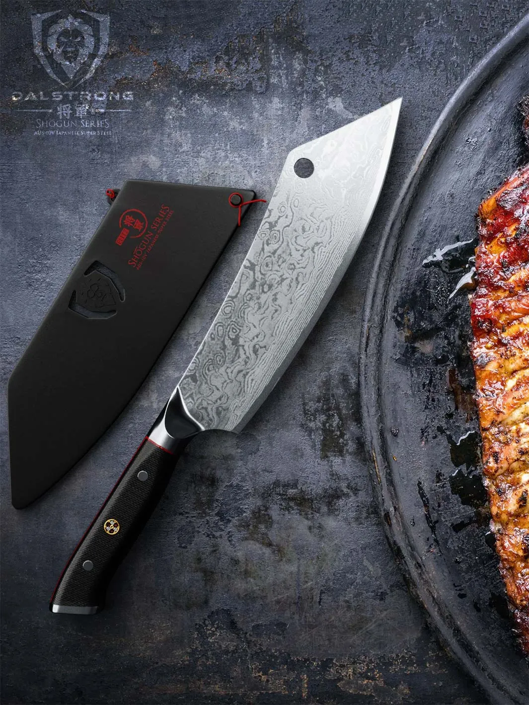 Cleaver Hybrid & Chef's Knife 8" | Crixus | Shogun Series ELITE | Dalstrong ©