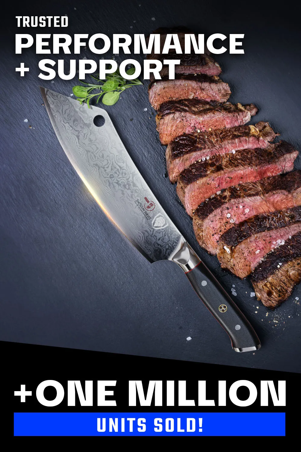 Cleaver Hybrid & Chef's Knife 8" | Crixus | Shogun Series ELITE | Dalstrong ©
