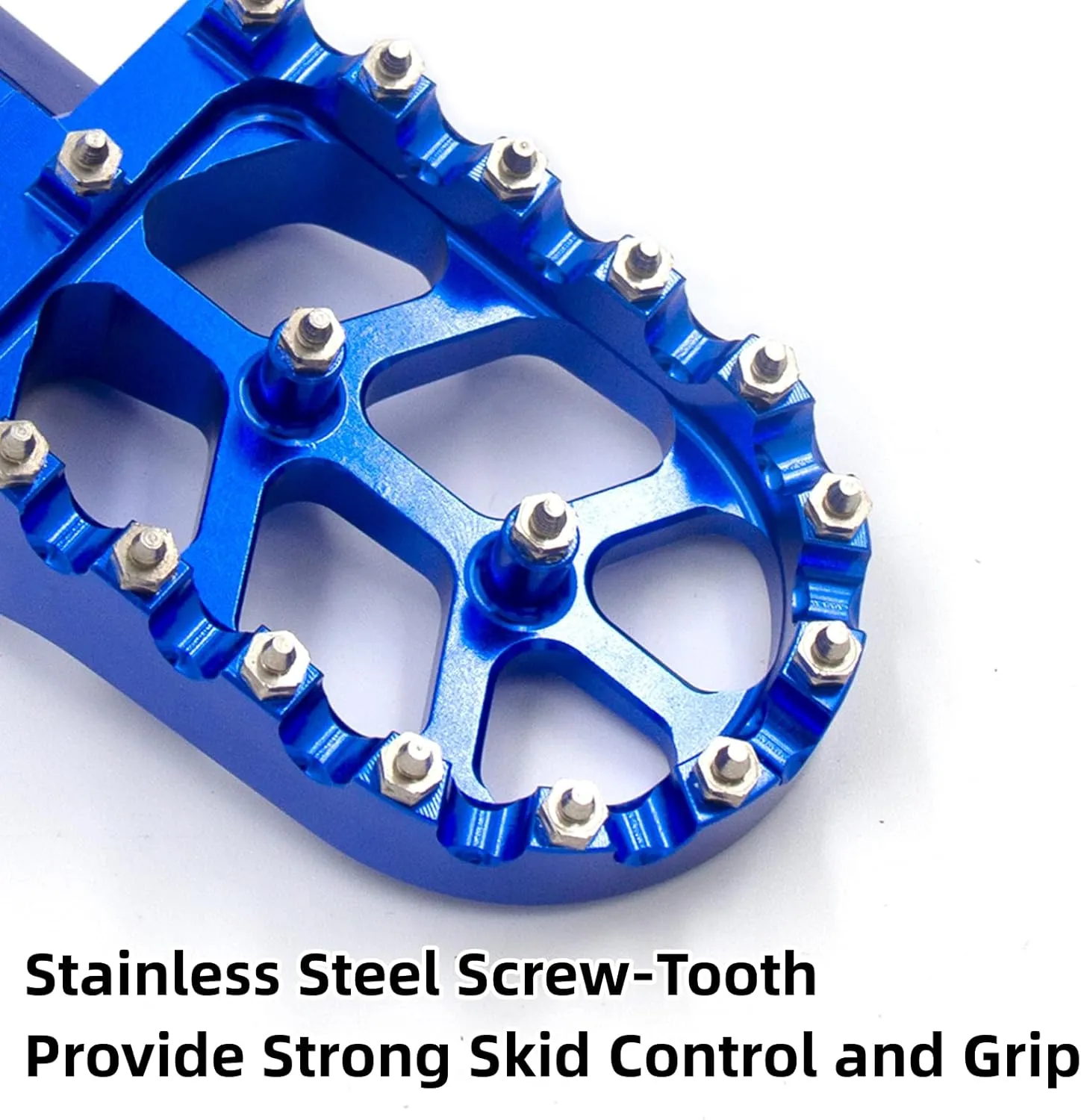 Cnc Aluminum Alloy Foot Pegs Motorcycle Off-road for Cr/crf/125/250/500/230/450r Dirt Bike FootPegs Pedals Rest (blue)