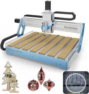 CNC Machine PROVerXL 6050 Plus for Metal Wood Acrylic MDF Carving, GRBL Control, 3 Axis Milling CNC Router Machine, Hybrid Table, Working Area 600 x 500 x 115mm (23.62" x 19.69" x 4.53")