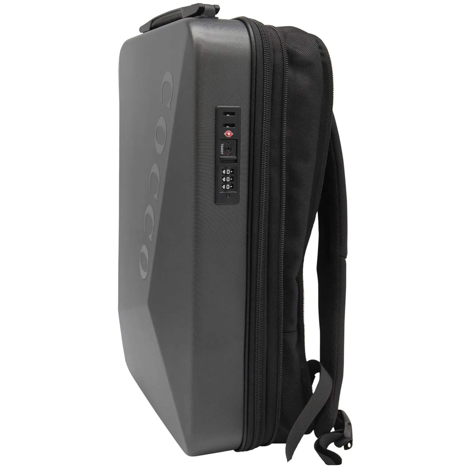Cocco Mobile Barber Station, Hard Shell Travel Backpack for Barbers, Multiple Compartments, TSA-Approved Lock, Built-in Portable Charger