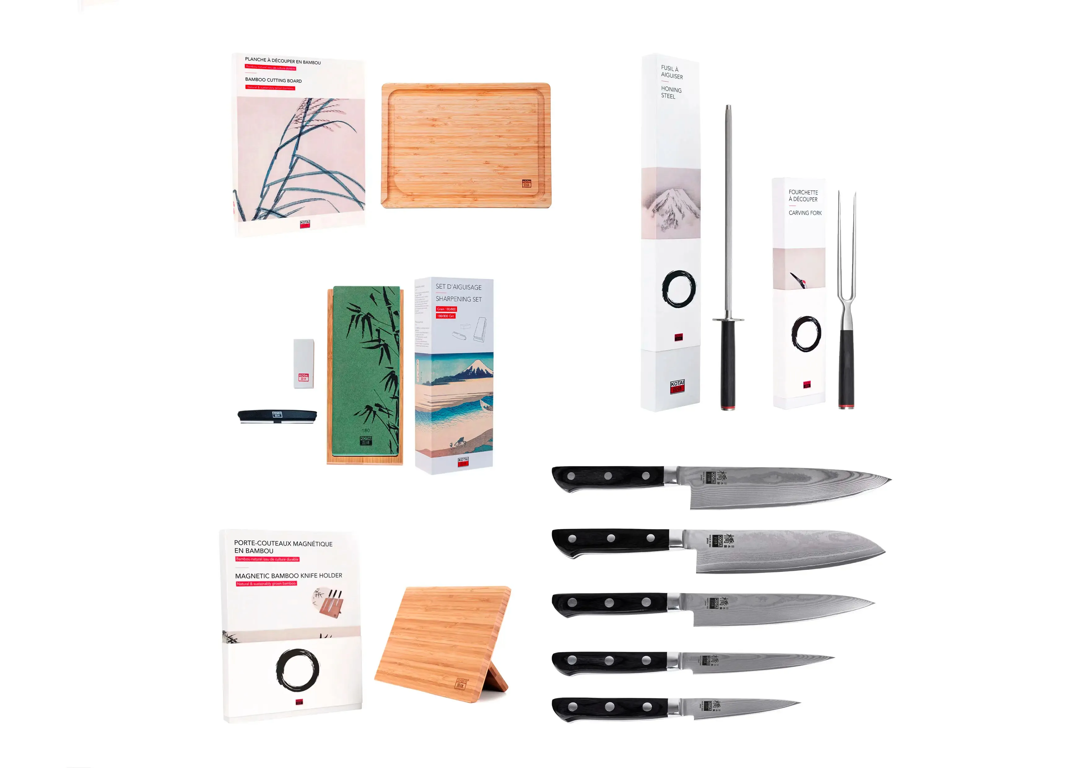 Complete 10-Piece Knife Set - Hashi Damas Collection