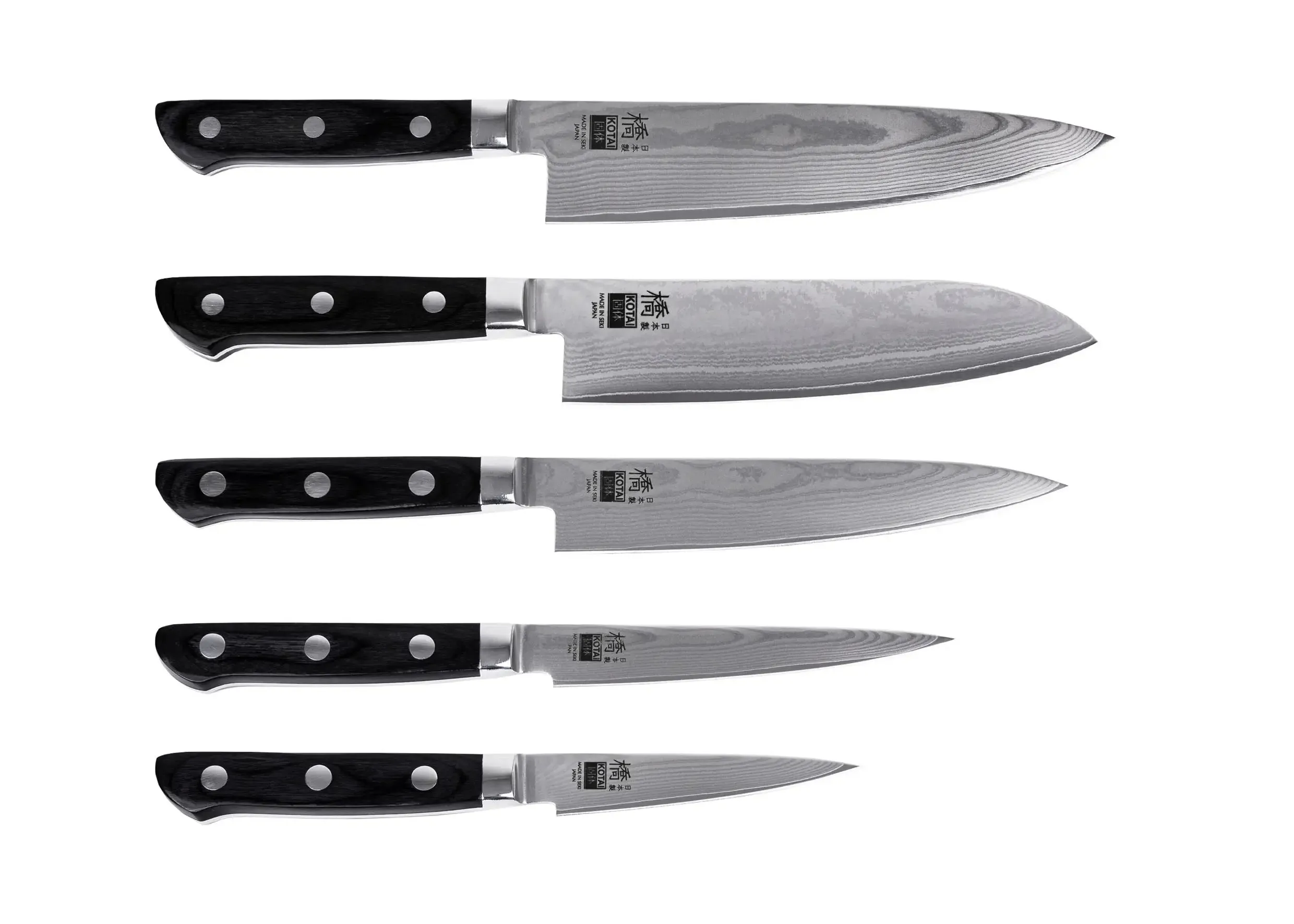 Complete 5-Piece Knife Set - Hashi Damas Collection