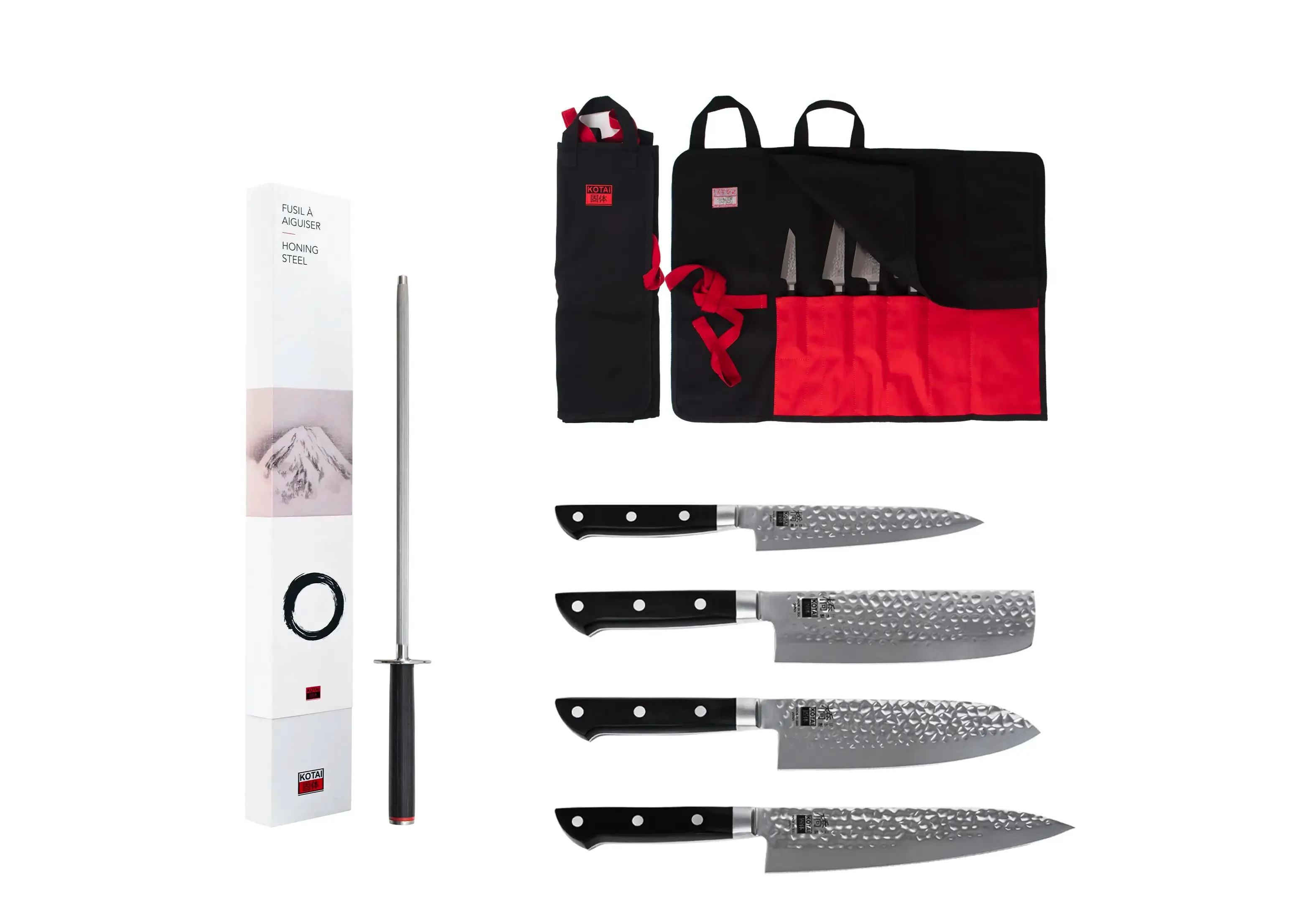 Complete 6-Piece Knife Set - Hashi Tsuchime Collection