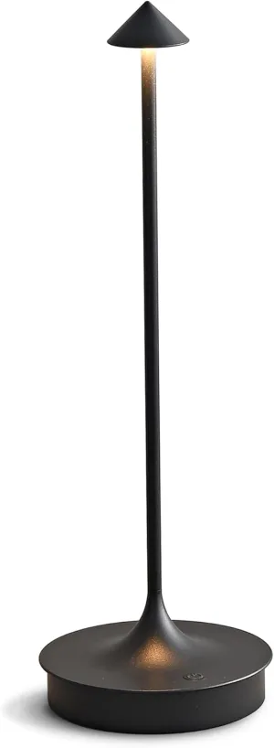 Cordless Table Lamps Rechargeable, LED Desk Lamp 4000mAh Battery Operated Outdoor Waterproof Portable Touch Dimmable Table Light for Patio/Restaurant/Bar/Indoor (Black-1PC)